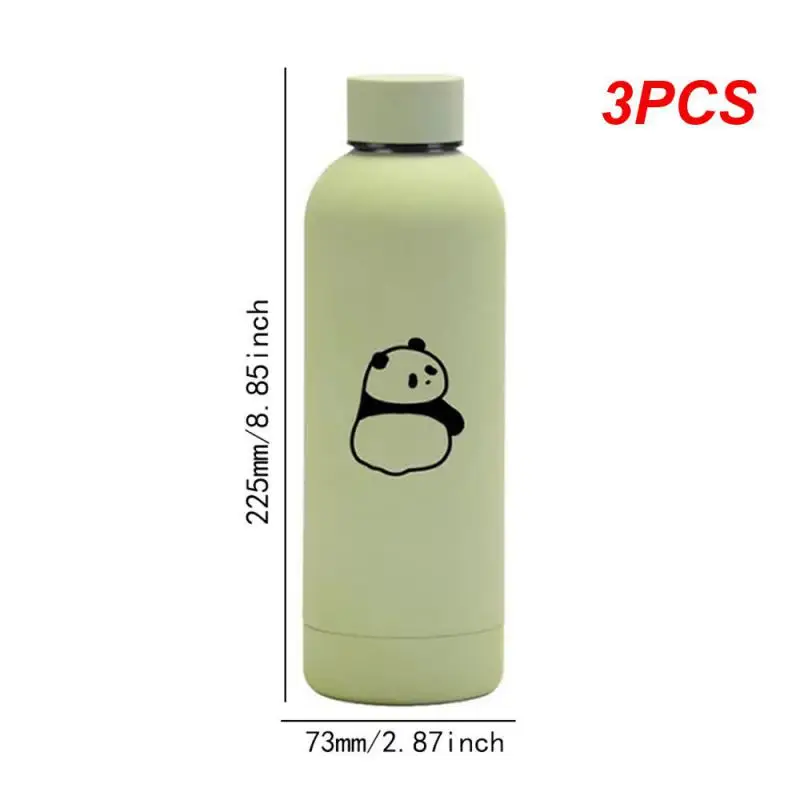 

3PCS Cute Thermos Cup Easy To Clean Highly Durable Leak-proof And Durable Drink Directly Easy To Carry Heat Resistant