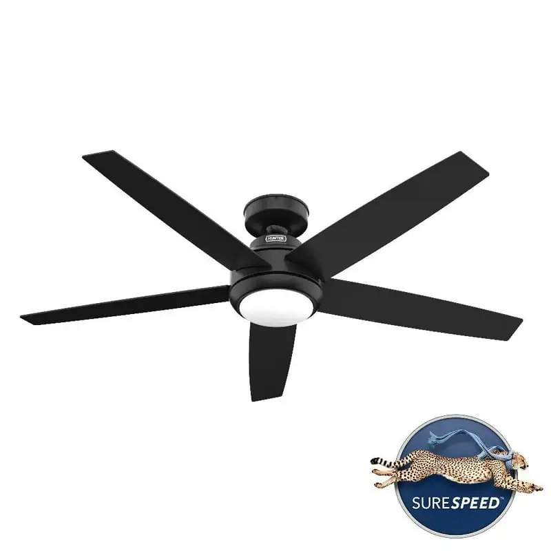 

Fans-Zayden - 5 Blade Ceiling Fan with Light Kit and Handheld Remote In Modern Style-11.85 Inches Tall and 52 Inches Wide-Matte