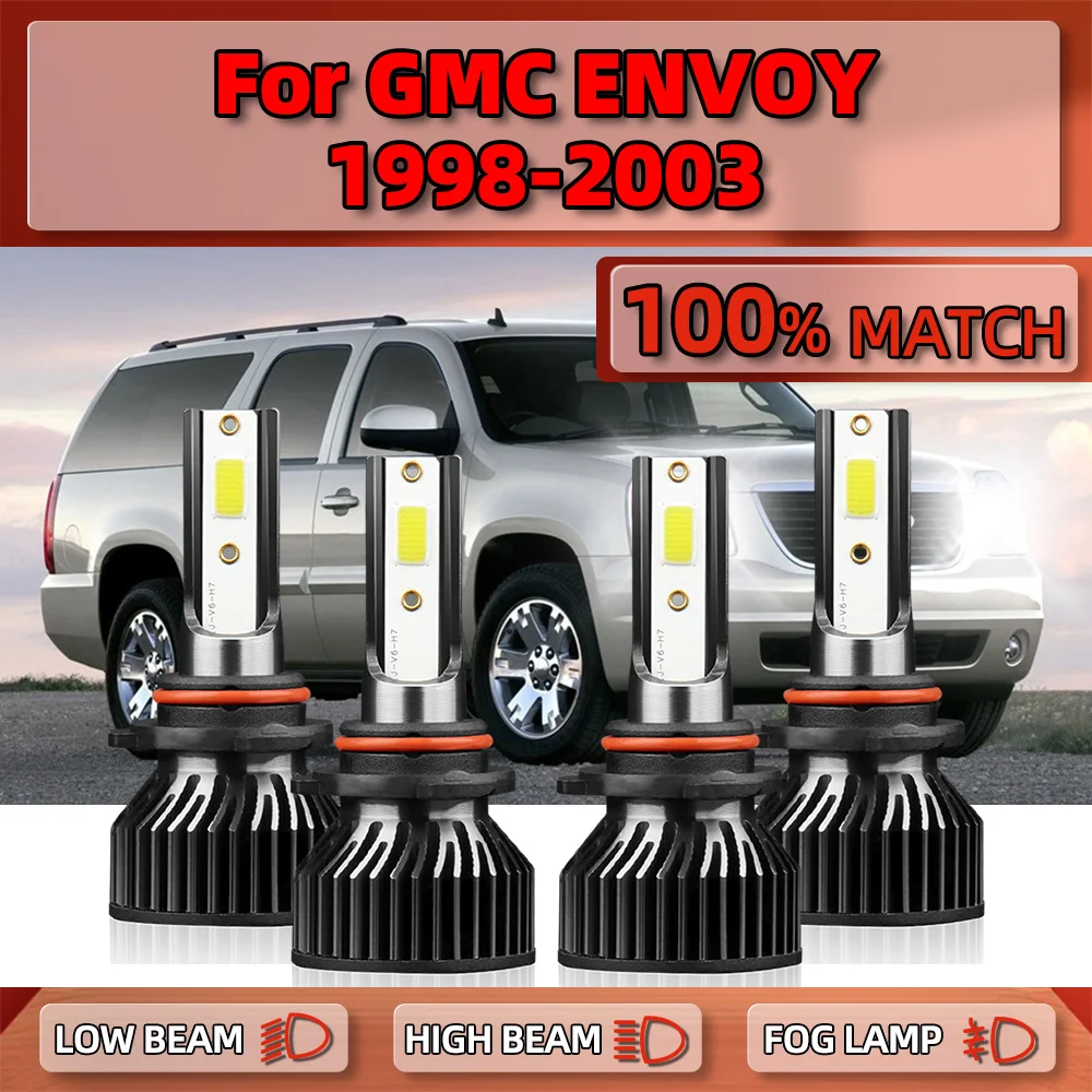 

40000LM Canbus LED Headlight Bulbs 240W High Low Beam Car Headlamp 12V 6000K For GMC ENVOY 1998 1999 2000 2001 2002 2003