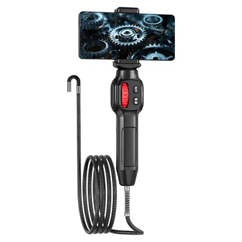 Two Ways 360° 200W pixels Articulating Borescope Endoscope Camera with Light Waterproof Probe Endoscope with Android/iOS Phone 1