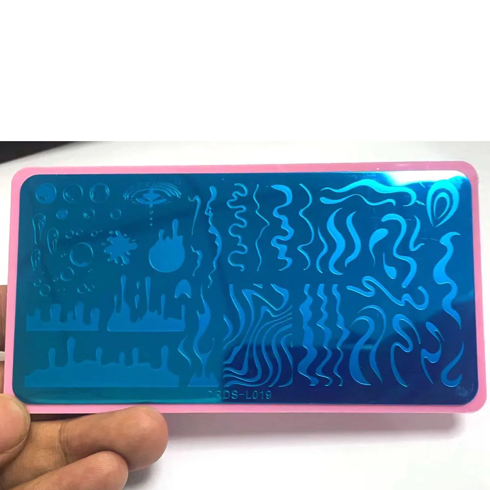 Трафареты для стемпинга ногтей, 6 х12 см (нержавеющая сталь)