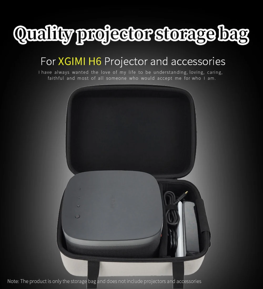 Portable Projector Bag for XGIMI H6 Projector Hard Box for H6 Protect Outdoors Travel Carrying Case