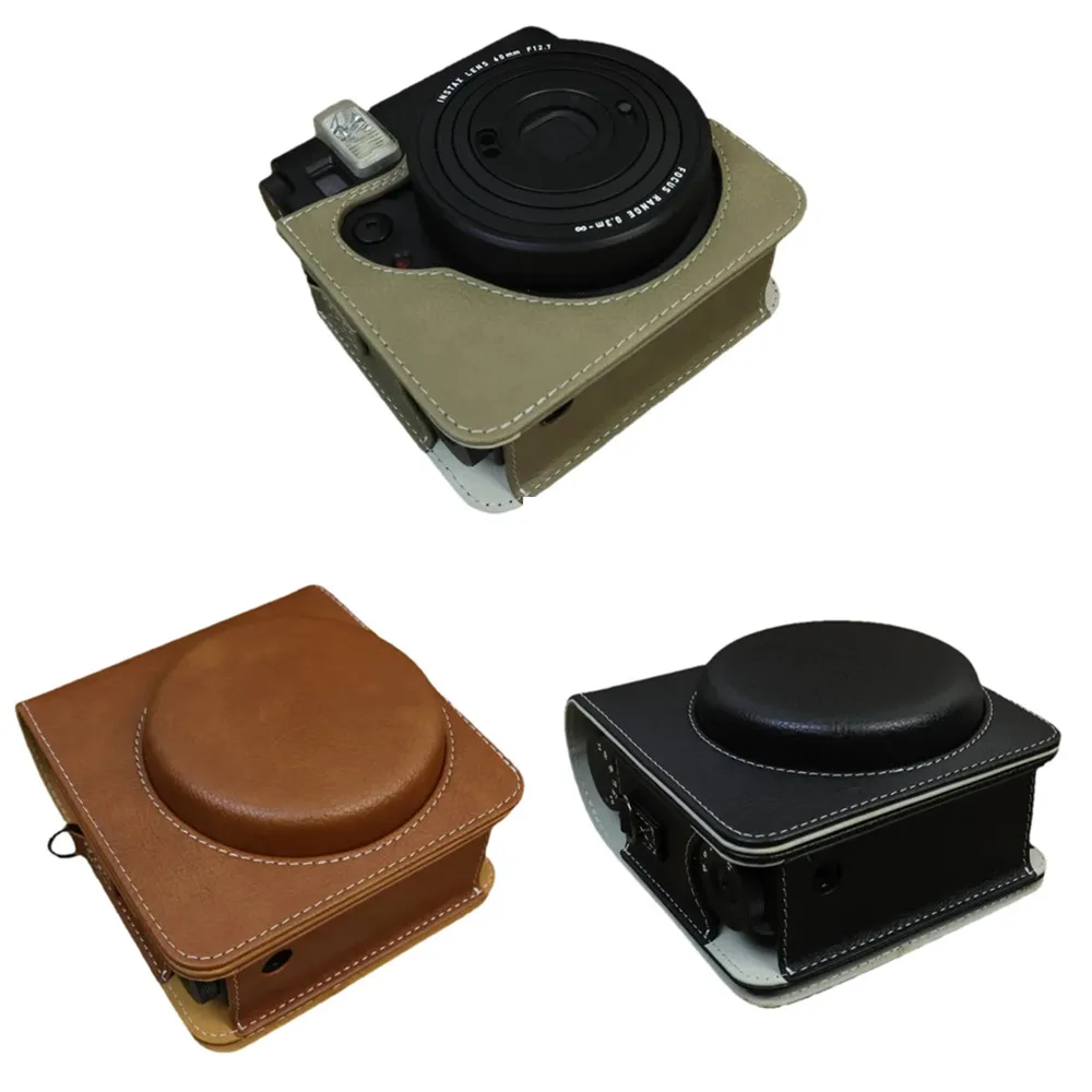 Custodia In PU Per Fujifilm Instax Mini 99 – Con Tracolla Regolabile E Copriobiettivo Rimovibile - 3