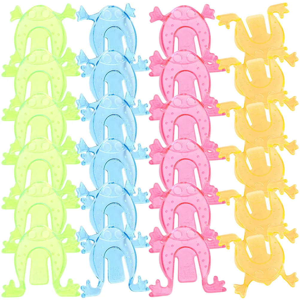 

100 Pcs Children’s Bounce Toy Bounce Children’s Bounce Toy for Toddlers Cartoon Frogs Animals Puzzle Finger Pressing Funny