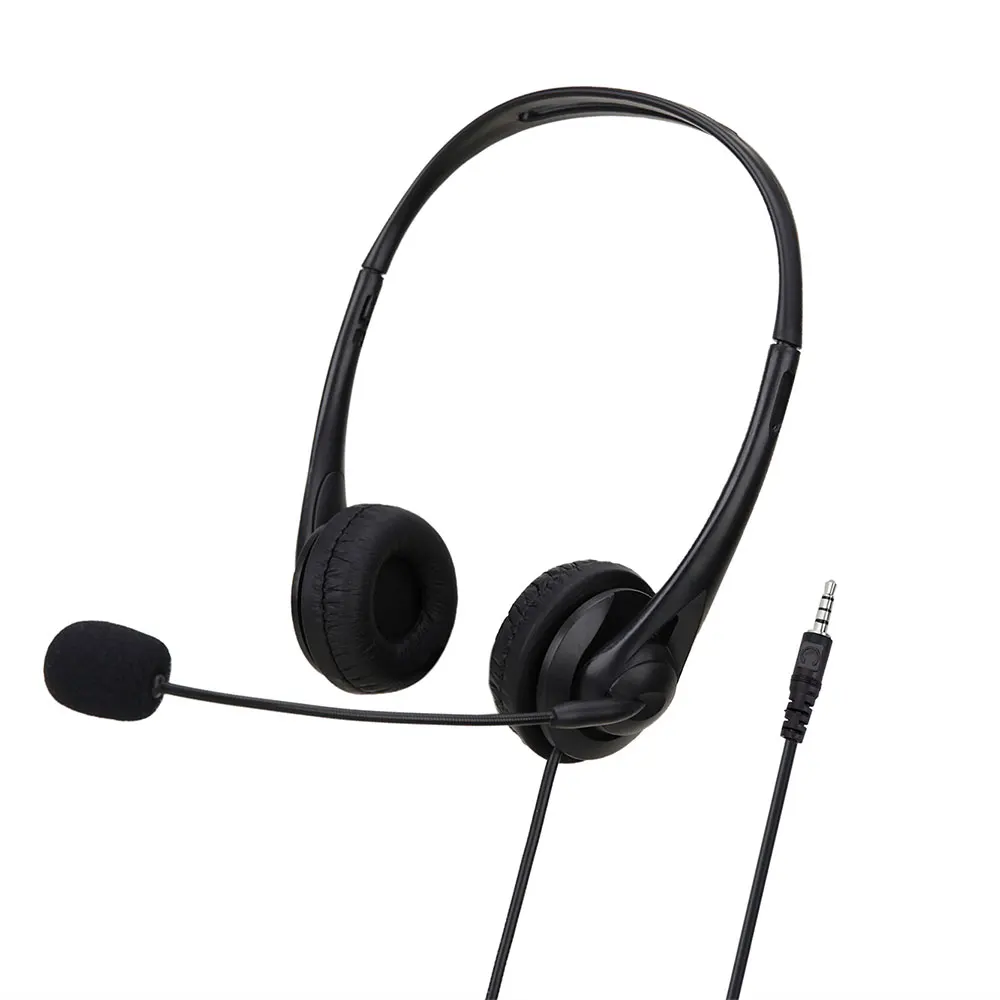 Noise Cancelling Computer Headset - 35mmUSB Wired Stereo for Video Conferencing and Chatting