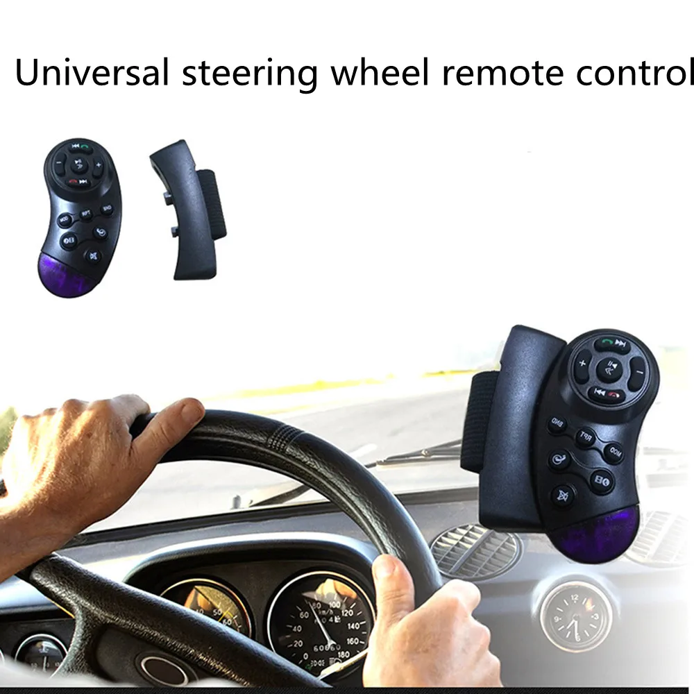 11-Key Universal Car Steering Wheel Remote Control Multimedia Player Wireless Control For Car Radio DVD VCD without Battery 2023