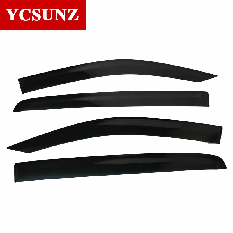ABS Window Deflectors For Isuzu Mux 2013 2014 2015 Window Visor Sun Rain Guard Car Accessories YCSUNZ