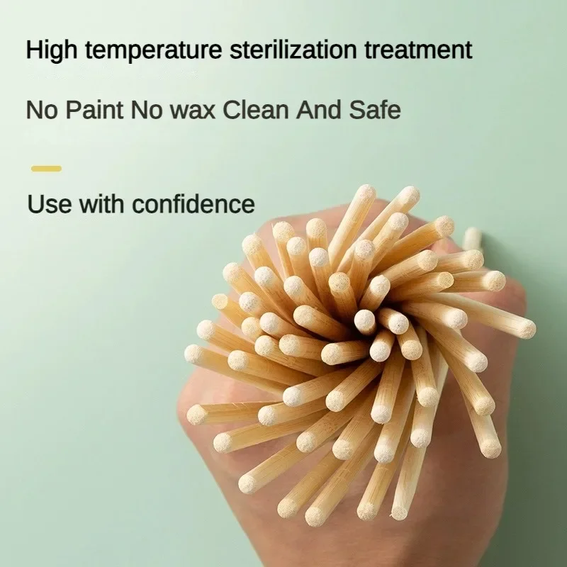 100/200/300Pcs Disposable Bamboo Chopsticks Individually Wrapped Food Grade No Lacquer No Wax Natural Cutlery for Commercial Use