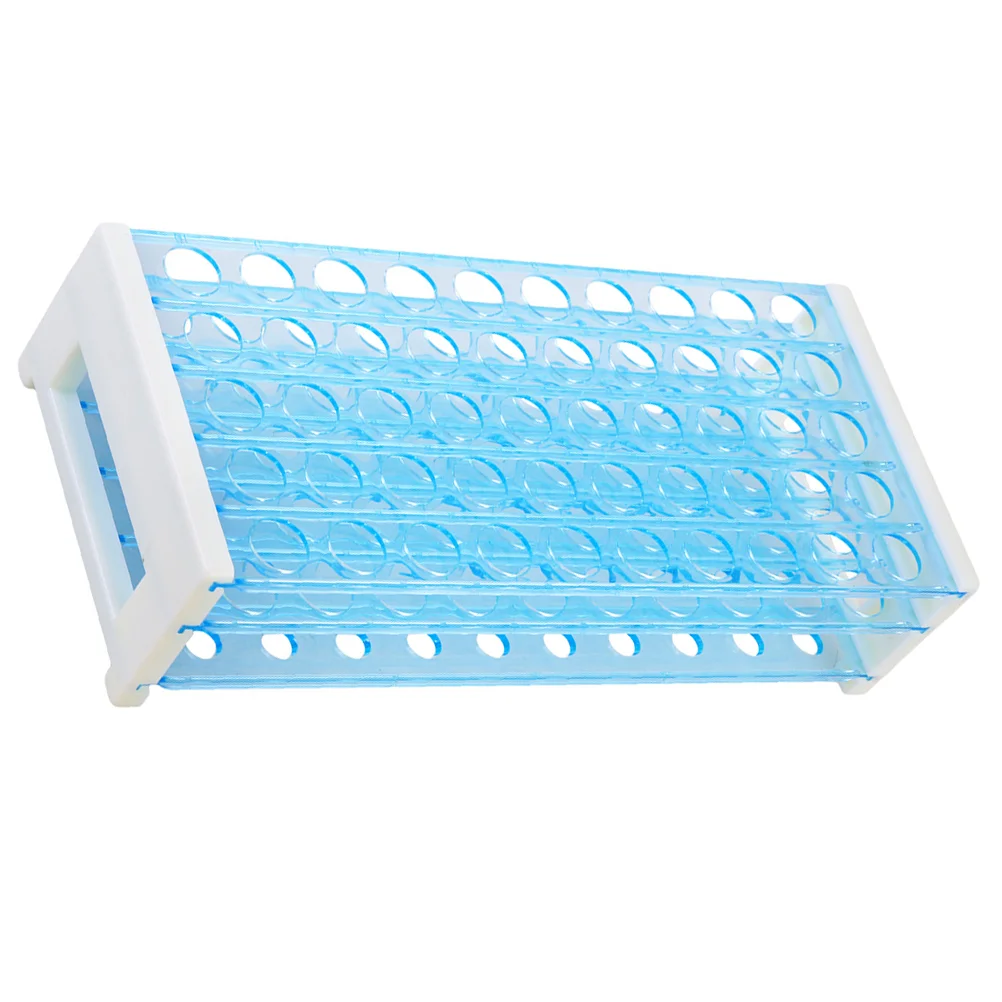 

Test Tubes Holder Sampling Tube Rack Reusable Testing Tube Organizer for Laboratory(50 Holes)
