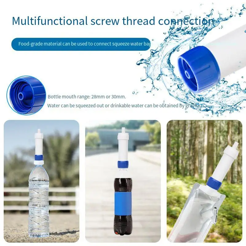 Outdoor Water Purification Straws Portable Direct Drinking Water
