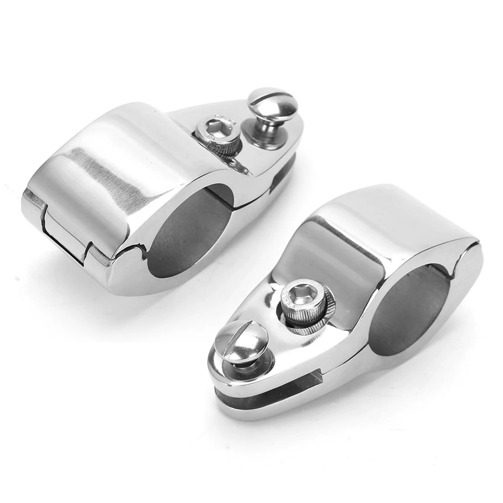 2pcs 316 Stainless Steel Boat Marine Hinged Upper Jaw Slide Hinge Hardware Fittings 20mm/22mm/25mm/30mm/32mm Jaw Slide Hardware 2