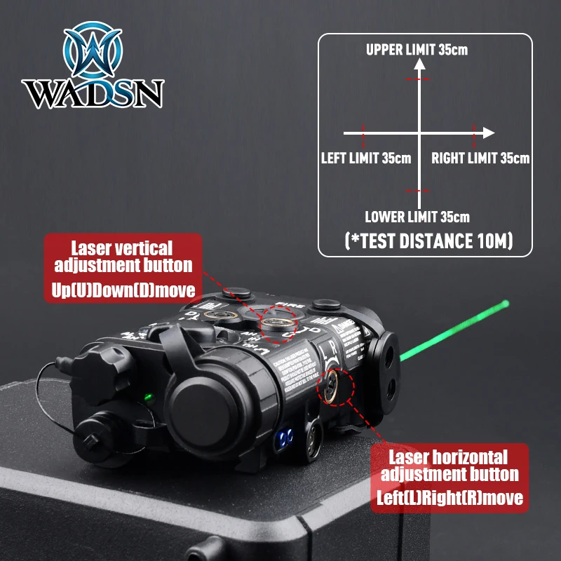 WADmersible DulL3 NGAL-Viseur laser rouge vert IR, éclairage LED,  stroboscope momentané, arme de chasse Airsoft - AliExpress