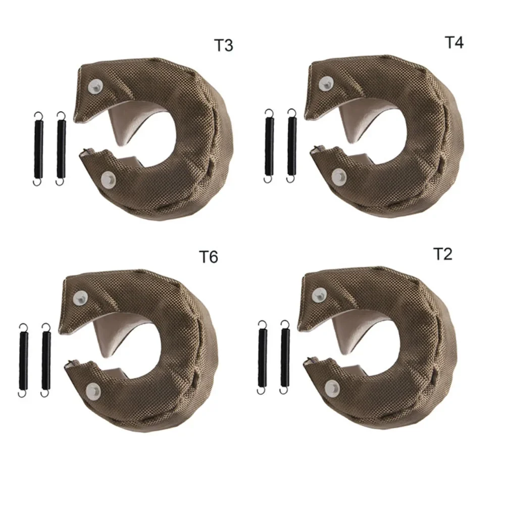 T2/T3/T4/T6 Turbo Blanket Heat Shield Cover Barriera Turbo Charger Car Engine Protection Wrap Per T3/25/28 Gt25/26/28/30/32/35/37