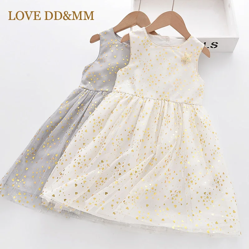 Женские платья принцессы LOVE DD &amp MM лето 2022 детская одежда блестящее мягкое
