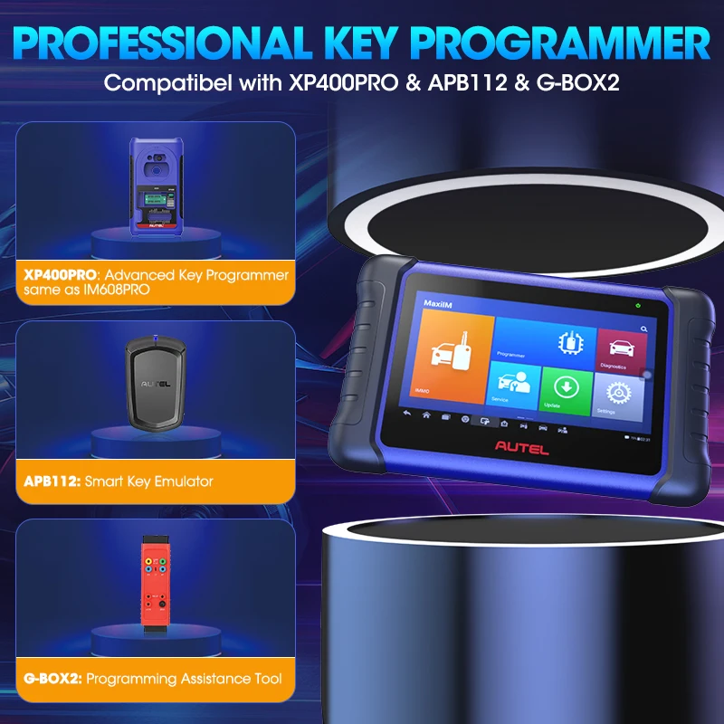 Фото Инструменты программирования ключей Autel MaxiIM IM508S PRO XP400PRO, программатор ключей для всех систем, диагностический сканер IMMO как IM608, обновление 2 года №4