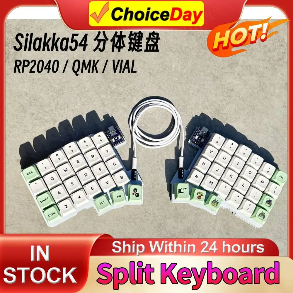 Silakka54 Split Keyboard Wired Hot Swap Support QMK/VIAL