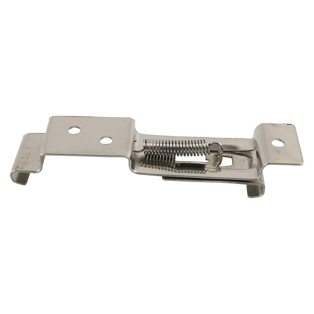 2 Pieces Trailer License Plate Holder Stainless Steel Spring Loaded Clips Brackets Numberplate Clamps