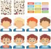 15Pcs Social Emotional Learning Activities 2 Face Boards With 9 Emotion Cards Making Faces Games Educational Sensory Autism Toys 4