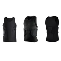 Men's Rib Protector Padded Vest Compression Shirt Training Vest With 3-Pad For Football Soccer Basketball Hockey Protective Gear 1
