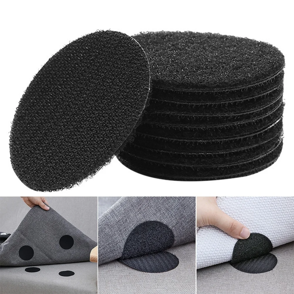 10/20Pcs Non-slip Fixer Non-marking Double-sided Fixed Magic Stickers Sofa Bed Sheet Carpet Tablecloth ChairCushion