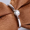 2025 Minimalist Small Cubic Zircon Rings for Women Eternity Engagement Wedding Band Accessories Fashion Versatile Jewelry Bulk 2