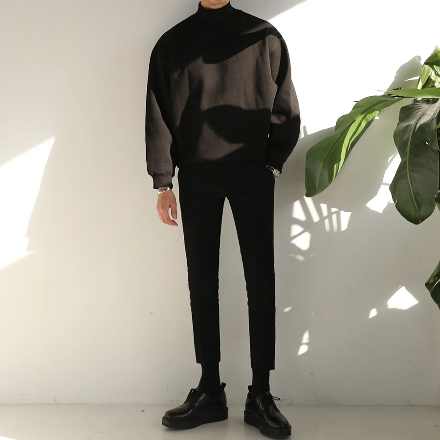 

Basic Warm High Collar Trendy Student Instagram Hoodie