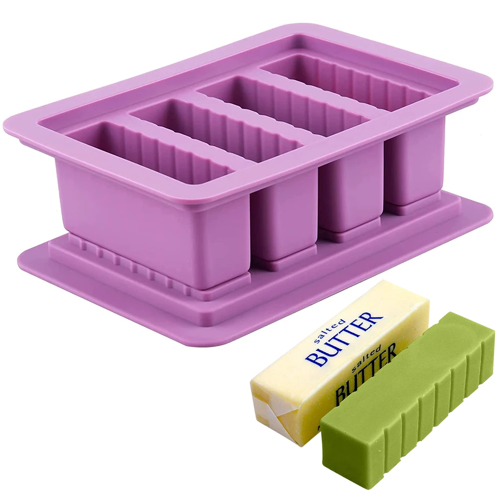 Silicone Butter Mold Butter Molds Tray with LidLarge Butter Maker with Food  Gr.