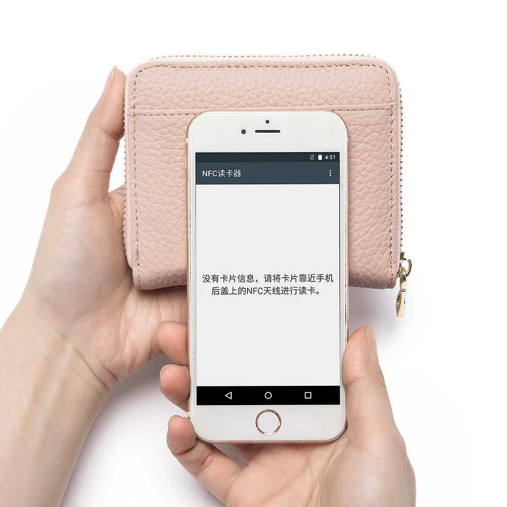 RFID Wallets for Women Genuine Leather Zipper Purses Women's Large Capacity Multi-card Wallets Clutch Bag Travel Short Wallet