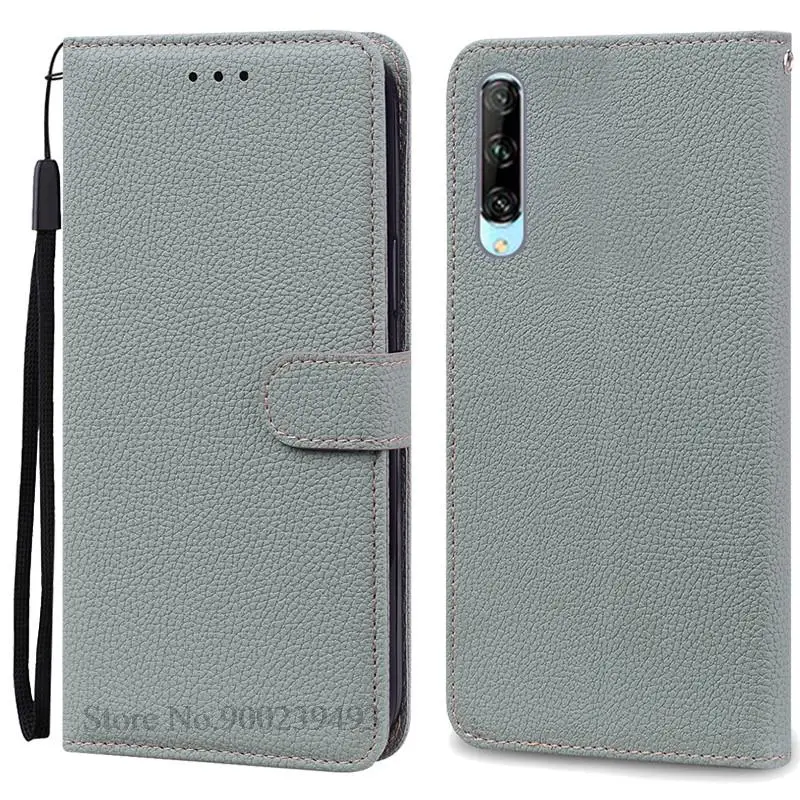Huawei P Smart Pro Soft Silicone Wallet Flip Phone Cover
