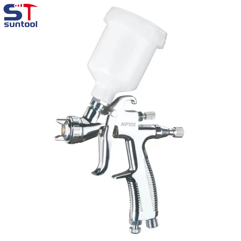 

Suntool Mini Spray Gun MP-102 LVMP 1.0mm High Quality Stainless Steel Nozzle Car Spray Gun Painting Tools with 250ml 400ml Cup