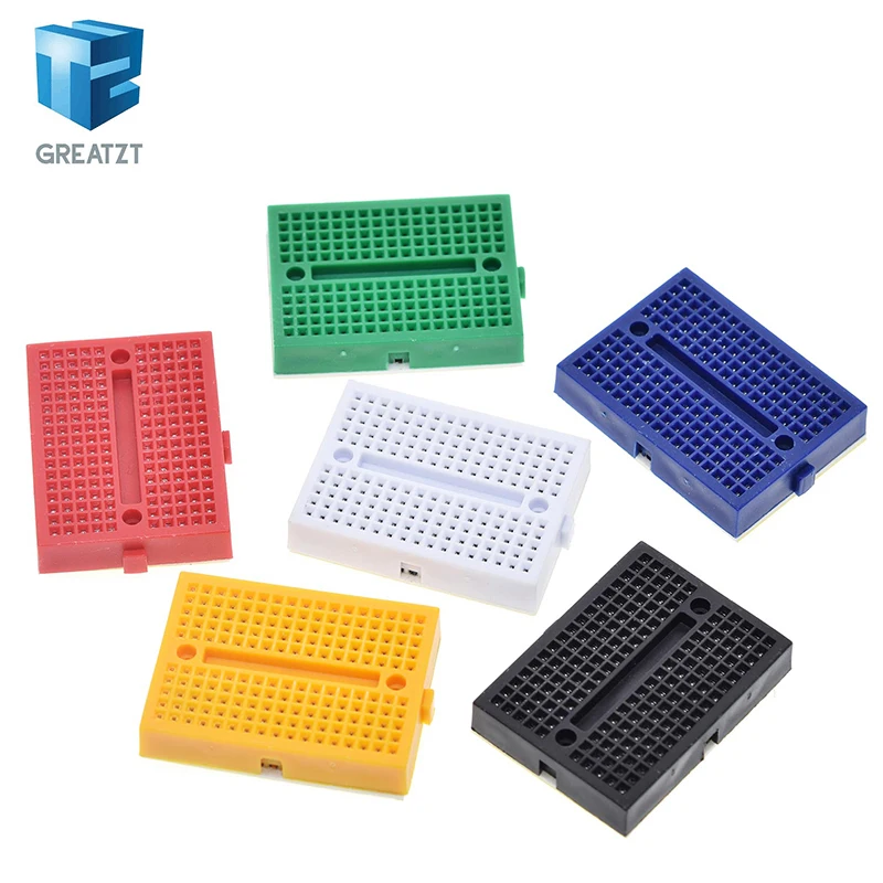 GREATZT Großhandel 10 teile/los SYB-170 Mini Solderless Prototyp Experiment Test Breadboard 170 Tie-punkte 35*47*8,5mm