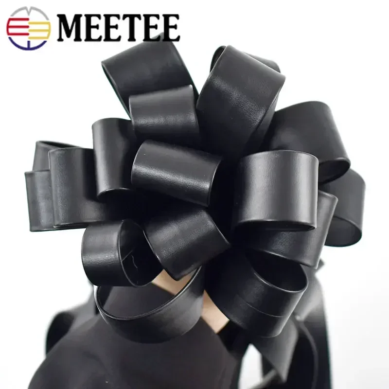 Ribbon Decoration Ribbon Supplies Sewing Ribbon Webbing Craft Supplies Fabric Craft Supplies Cotton Cords 5Meters 3-50mm PU Leather Cord Necklace Soft Ribbon Webbings Decoration String Rope DIY Sewing Craft Accessories