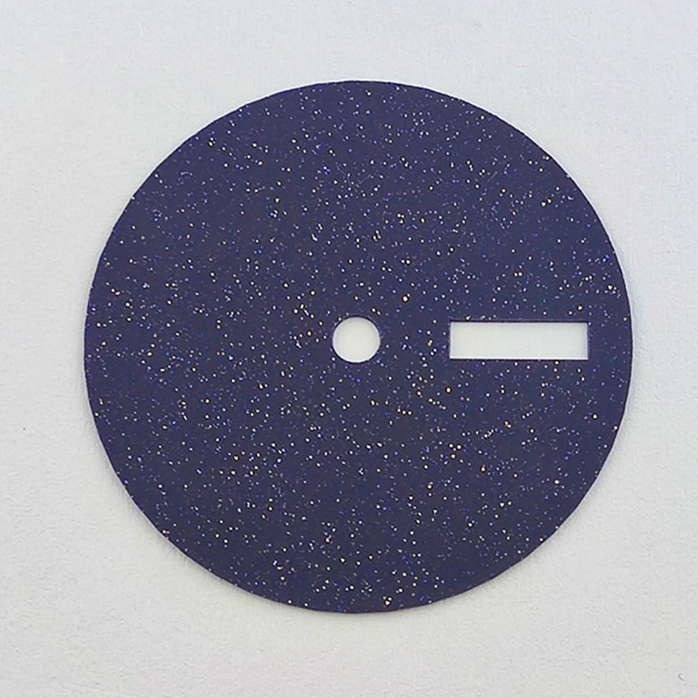 28.5mm Starry Sky Dial with Customizable Logo in Blue/Black Malachite Stone Finish