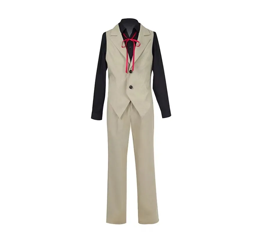 Disfraz de Anime Kunikida Doppo para hombre, chaleco, pantalones, traje, uniforme completo para Halloween y carnaval, para adultos