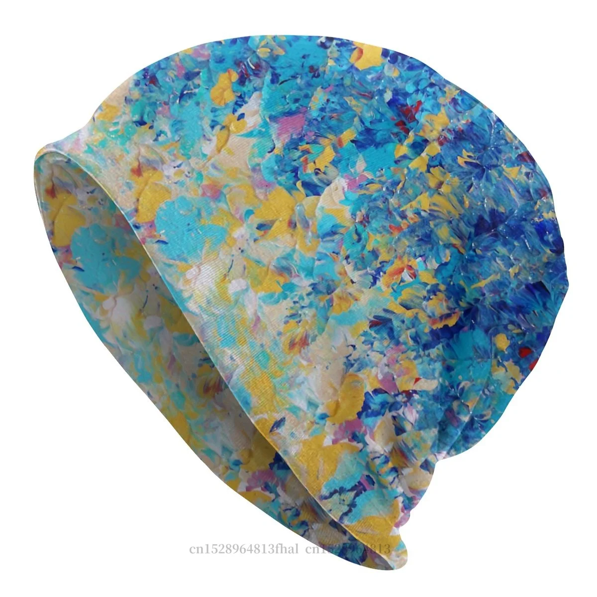Pittura Acrilica Astratta Cappelli Di Moda Ipnotico Blu Tramonto Semplicemente Bella Royal Blue Navy Bonnet Skullies Berretti Berretti