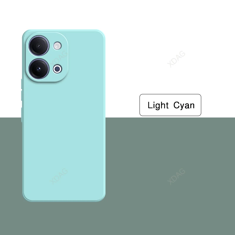 Enhanced Liquid Silicone Shockproof Phone Case - Straight Edge Soft Fashion Back Cover