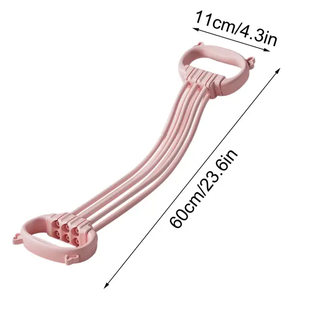 Adjustable Resistance Band, 6-Tube Exercise Band with Comfortable Handles, Multi-Functional Fitness Tensioner 2