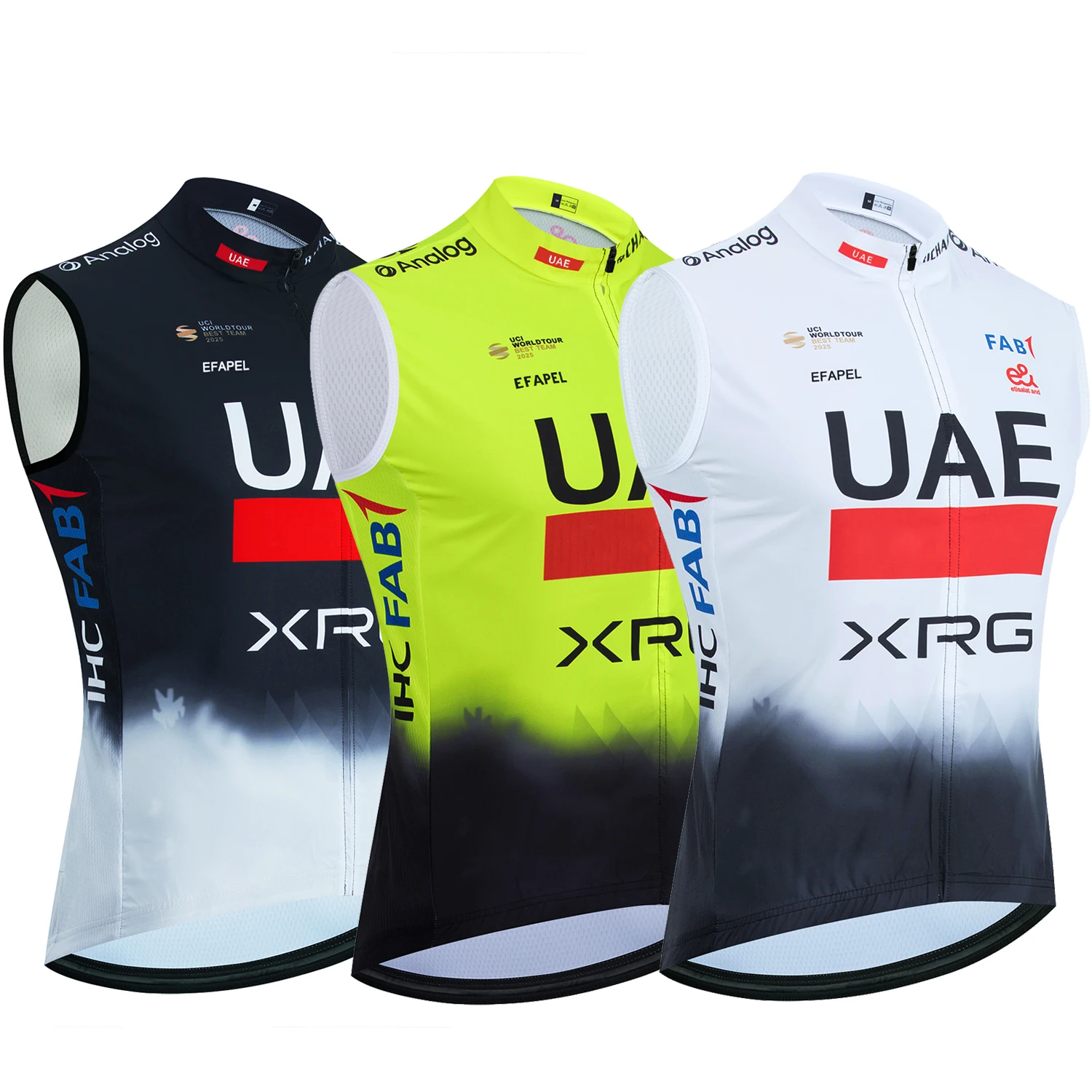Cycling Jersey 2025 UAE Gold Summer Windbreaker Men Women Bike Vest Maillot Ropa Ciclismo Team Pro Bicycle Tshirt Clothing
