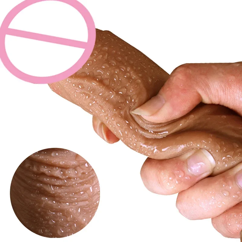7/8 Inch Huge Realistic Dildo Silicone Penis Dong with Suction Cup Women Masturbation Lesbain Anal Sex Toys Adults 18 sex toys