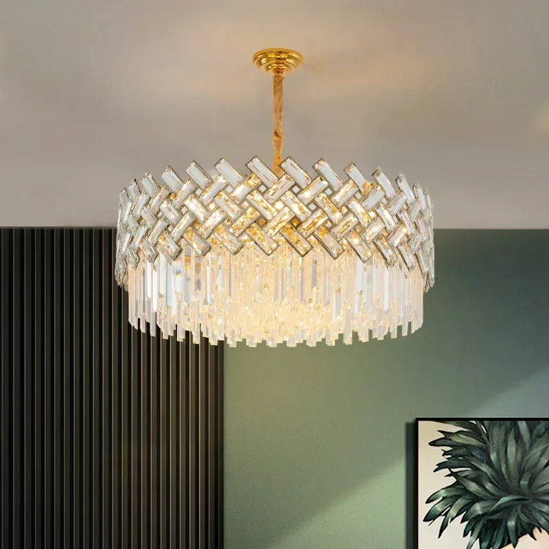 Dining Table Kitchen Island Led Ceiling Chandelier Modern Luxury Crystal Ceiling Lamp Living Room Pendant Lights Home Decoration