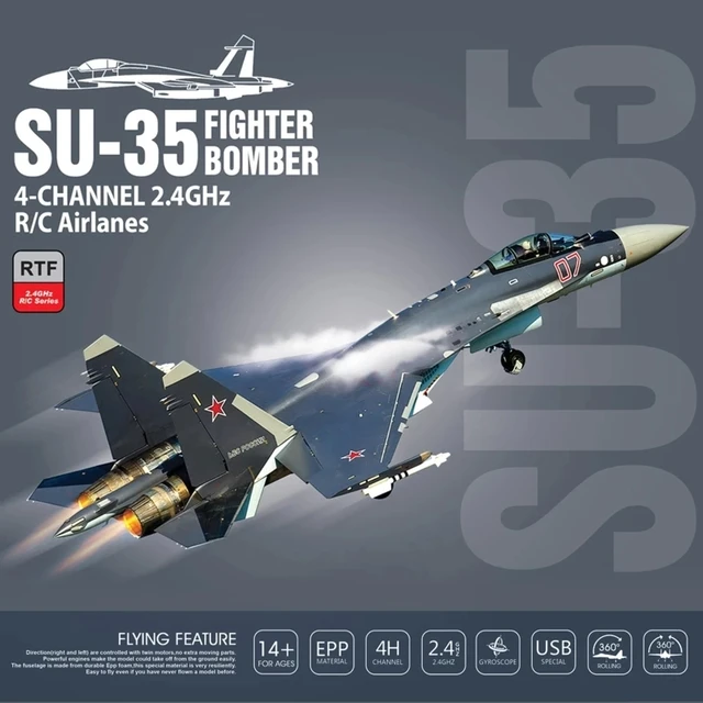 Bbsong Su-35 Dublê Rc Avião Para Adulto 2.4g 4ch Rc Lutador 360 ° Flip-rolo  Seis-eixo De Controle Remoto Avião Brinquedo Para Adolescentes Crianças  Menino - Aviões De Controle Remoto - AliExpress