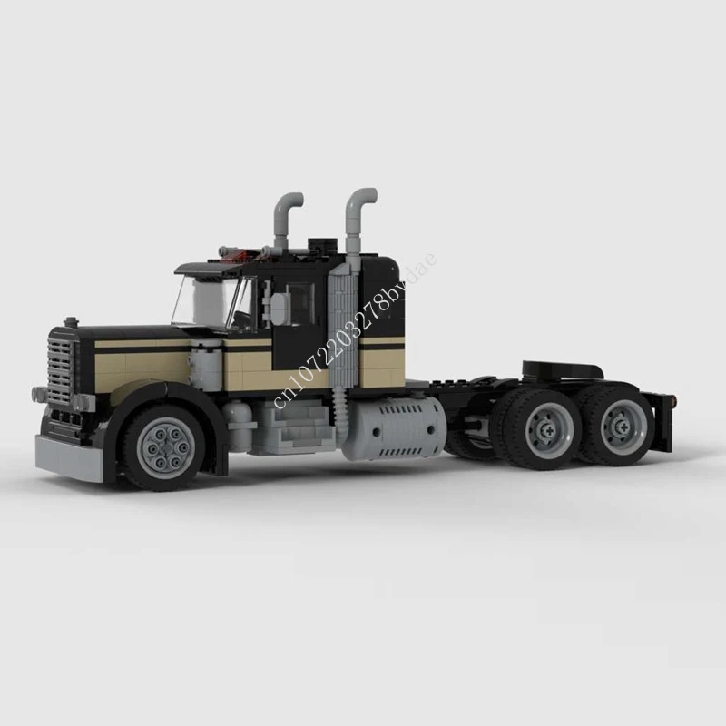 

728PCS MOC City Transportation Heavy Haul Truck Semi-Truck Model Building Blocks Bricks DIY Creative Assembly Kids Toys Gifts