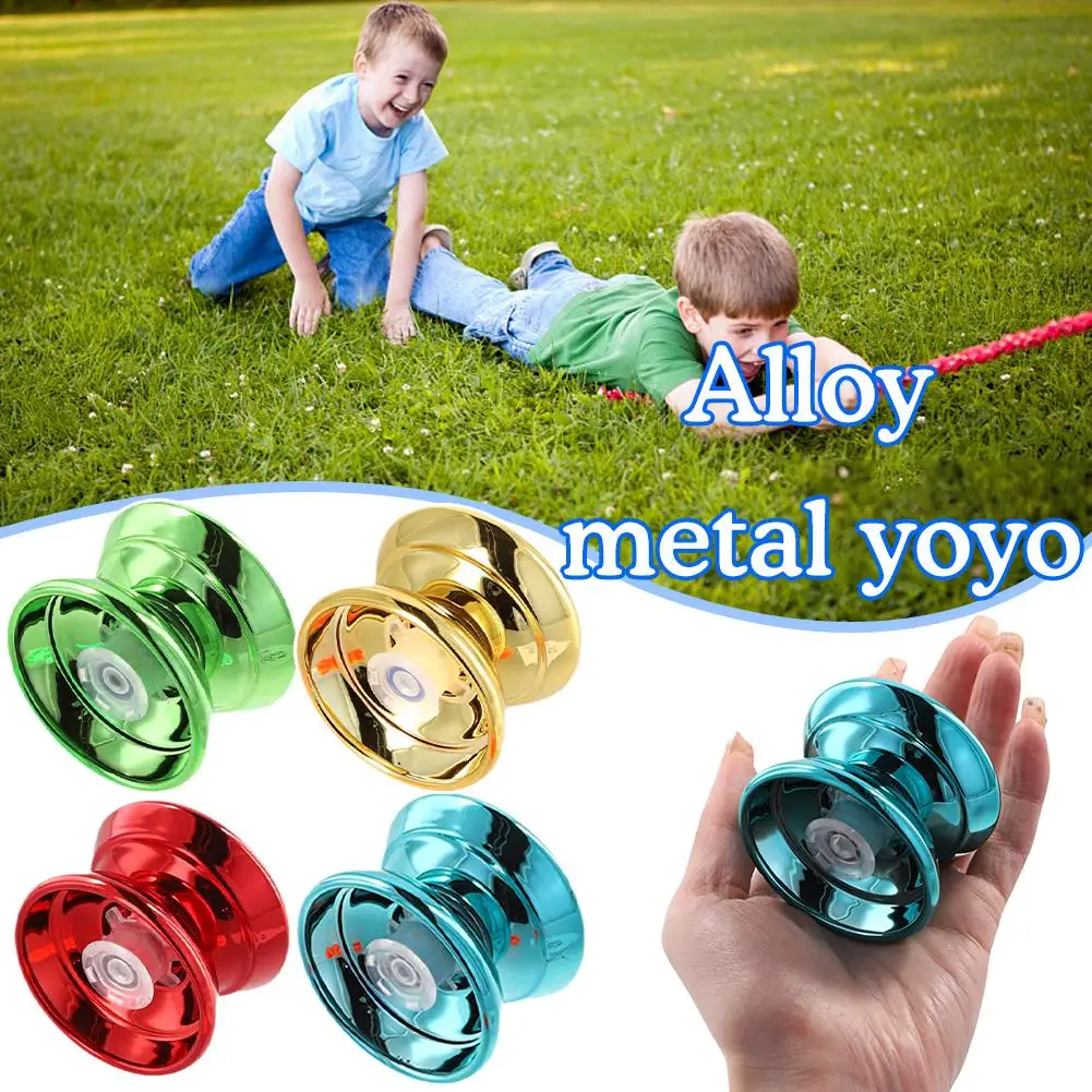 Children Beginners Professional Aluminum Metal Yoyo Ball Competitive Yoyoball Adult Kids Yoyoyoball with Accessories yoyo ball