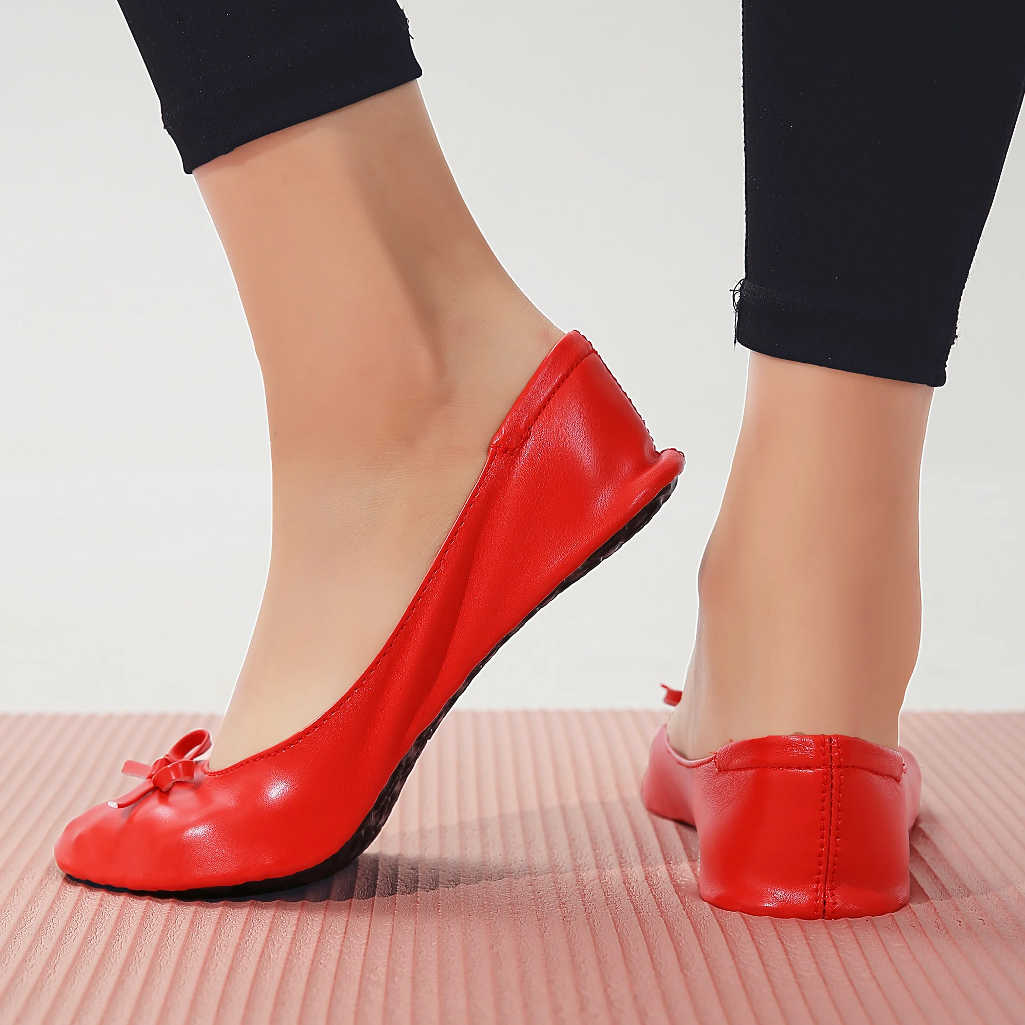 Women's Foldable Portable Travel Ballet Flat Shoes Wedding Shoes Yoga Fitness Outdoor Sports Beach Wading