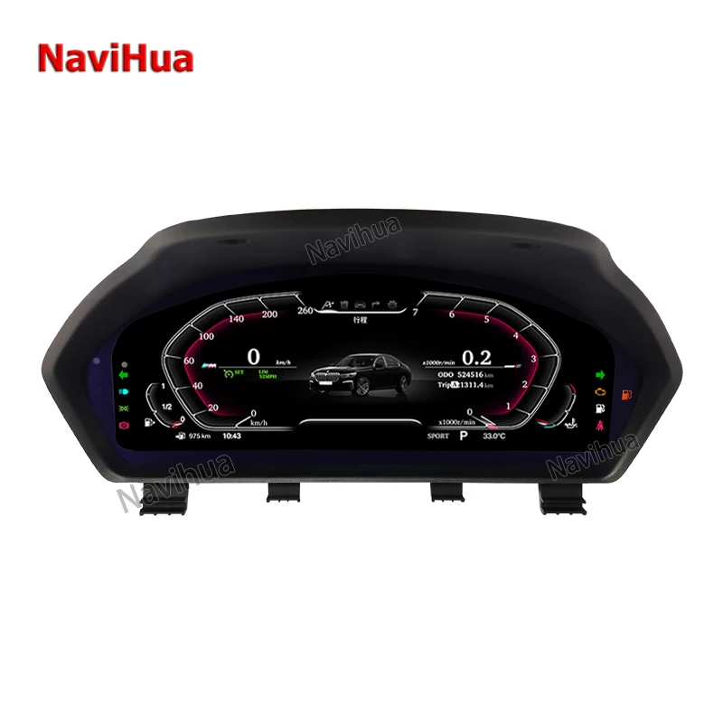 

NaviHua 12.3 INCH LCD Digital Dashboard Car Speedometer 2005year-2009year For BMW 7Series Old E65 Instrument Smart
