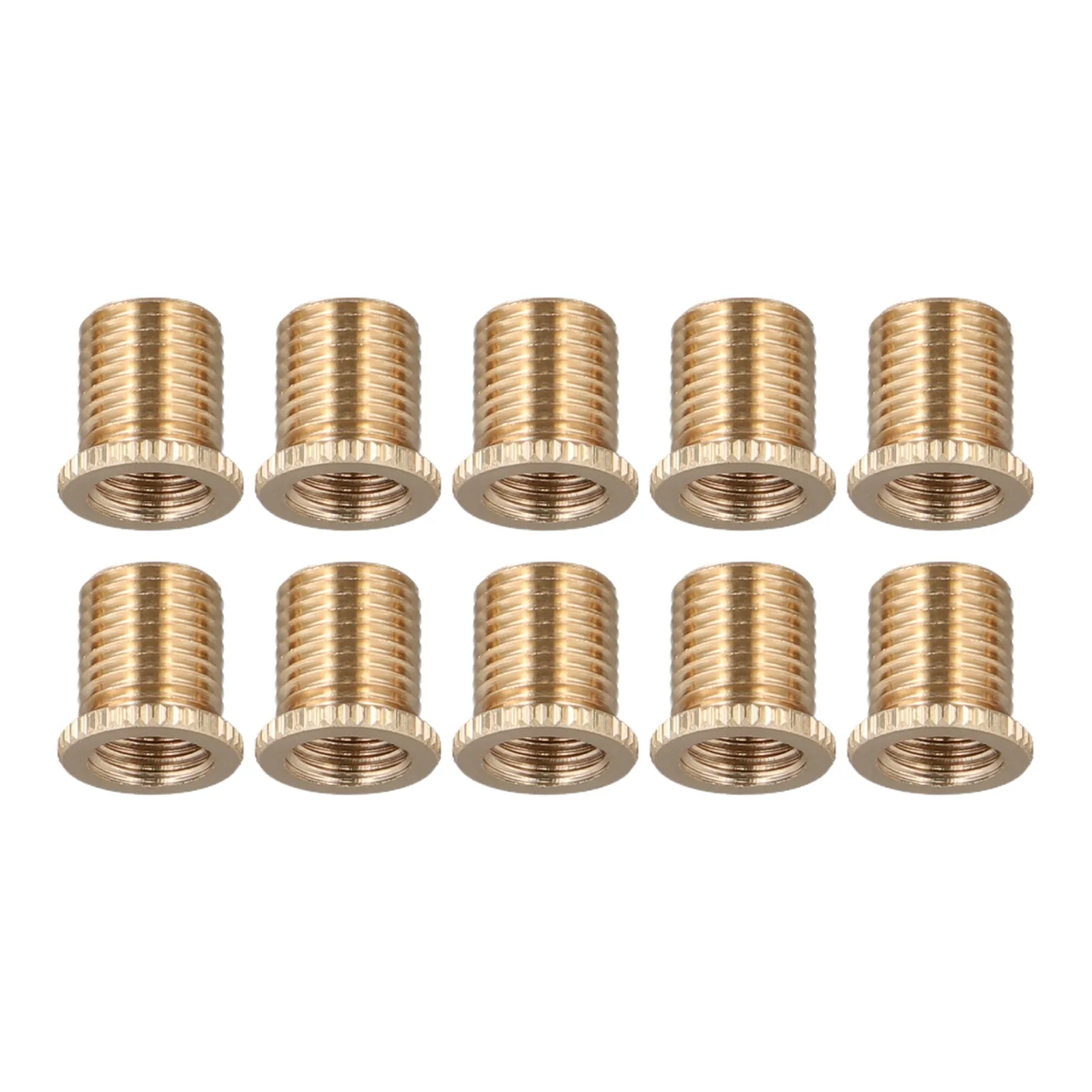 Useful Gear Shift Knob Accessories Aluminum Gold High Quality Nuts Insert Set Thread Adapter 10 Pack