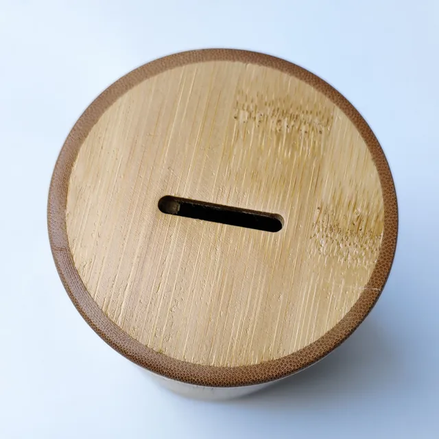 Fohohus 13X8Cmhandadade Pitigy Bank Motorok Bamboo Pénz Bod Safe Bozdás Világ Vérése - Image 3