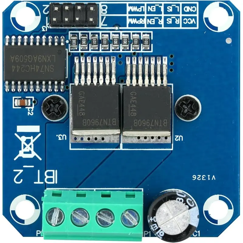 CJSD-BTS7960 43A 모터 드라이버 모듈 Arduino 스마트 자동차 애플리케이션용 고출력 설계
