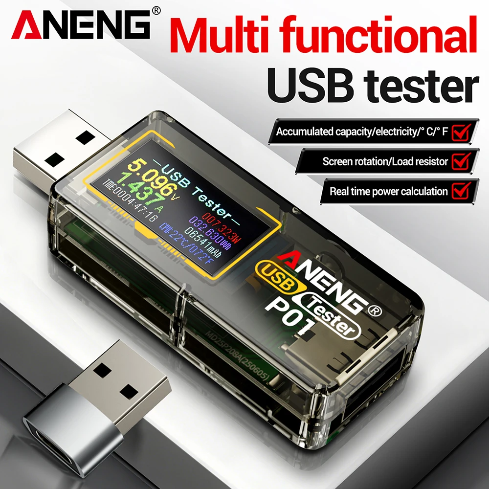 DC 4-30V USB 전압계 전류 전압 측정기 전압 전류계 감지기 보조 배터리 충전기 표시기