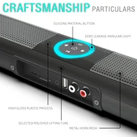 HOMEFISH BS-20  RGB Ambient Light Bluetooth Speaker 6 EQ Sound Effects 4 Speakers Supports TF, USB, AUX, RCA, Bluetooth, FM - Image 6
